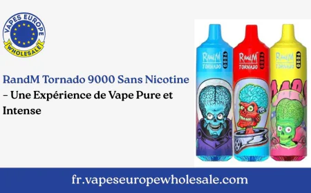 RandM Tornado 9000 Sans Nicotine – Une Expérience de Vape Pure et Intense