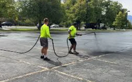 Parking Lot Sealcoating Near Me | Seal coaters Paradise