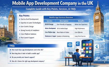 Mobile App Development Company in the UK: Driving Innovation with Cutting-Edge Solutions