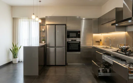 Stainless Steel Modular Kitchens: Contemporary, Sturdy, and Sanitary Kitchen Design