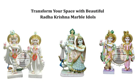 Transform Your Space with Beautiful Radha Krishna Marble Idols