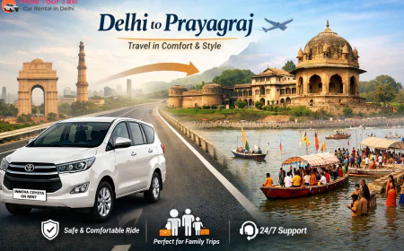 Traveling in Style: Your Guide to an Innova Crysta on Rent in Delhi for the Delhi to Prayagraj Route