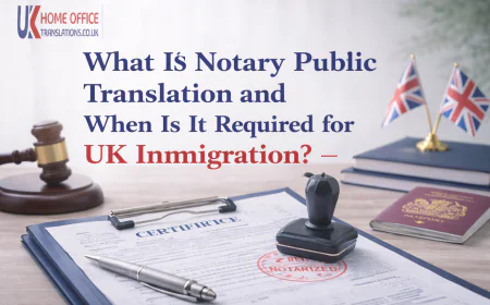 What Is Notary Public Translation and When Is It Required for UK Immigration?