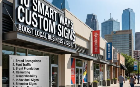 10 Smart Ways Custom Signs Boost Local Business Visibility