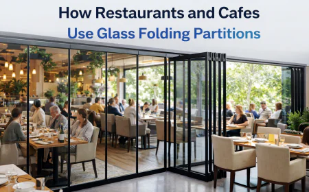 How Restaurants and Cafes Use Glass Folding Partitions