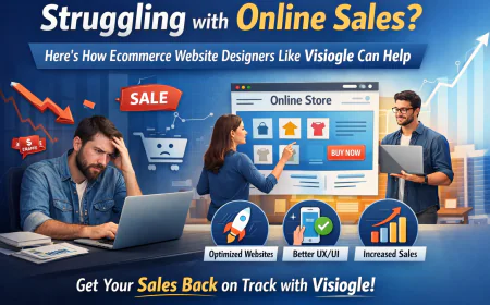 Struggling with Online Sales? Here’s How Ecommerce Website Designers Like Visiogle Can Help