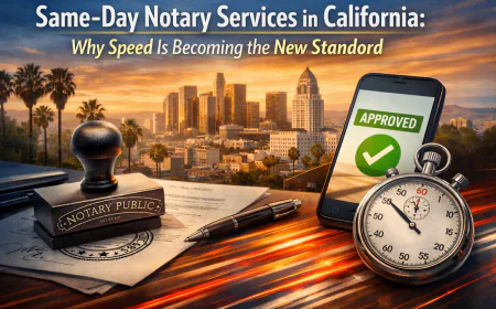Same-Day Notary Services in California: Why Speed Is Becoming the New Standard