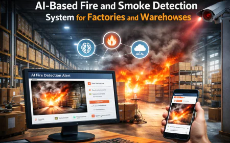 AI-Based Fire and Smoke Detection System for Factories and Warehouses