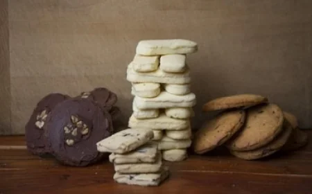 Chocolate Pistachio Shortbread Biscuits | Nada Bakery