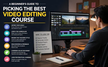 A Beginner's Guide To Picking The Best Video Editing Course