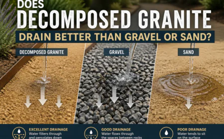 Does Decomposed Granite Drain Better Than Gravel or Sand?