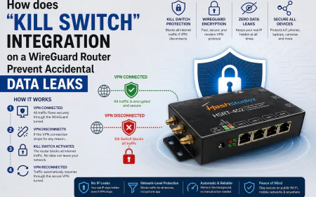 How does "Kill Switch" integration on a WireGuard router prevent accidental data leaks