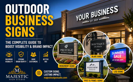 Outdoor Business Signs: The Complete Guide to Boost Visibility & Brand Impact