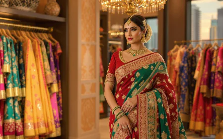 Indian Saree Dallas Elegant Ethnic Fashion Silk Threads
