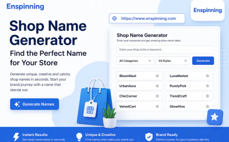 Shop Name Generator Find the Perfect Name for Your Store
