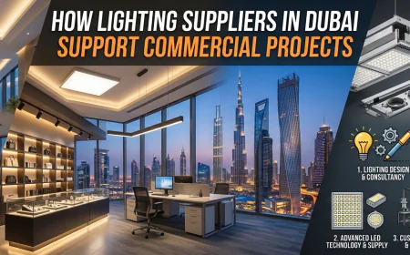 How Lighting Suppliers in Dubai Support Commercial Projects