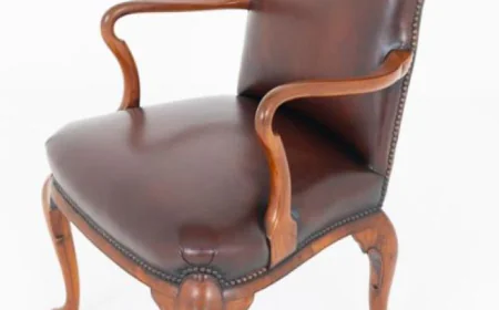 Timeless Elegance: Georgian Revival Desk Chair by Canonbury Antiques