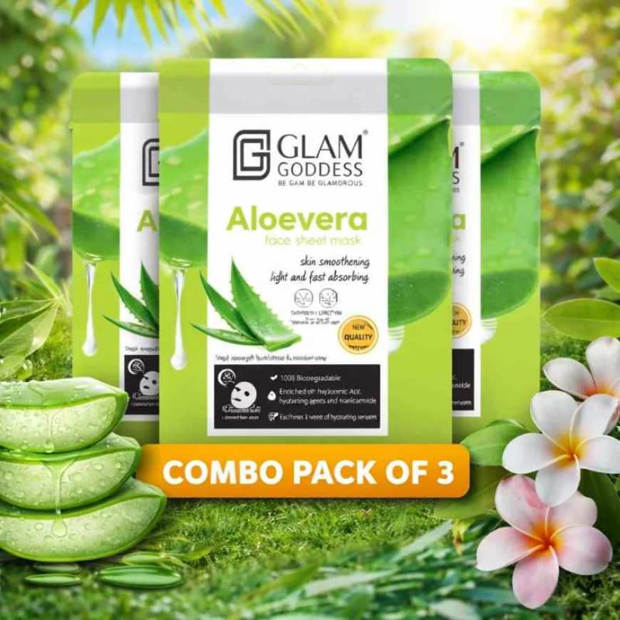 Top Benefits of Glam Goddess Aloe Vera Face Sheet Mask