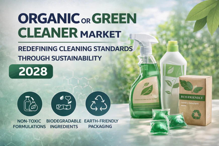 Organic or Green Cleaner Market: Redefining Cleaning Standards Through Sustainability 2028
