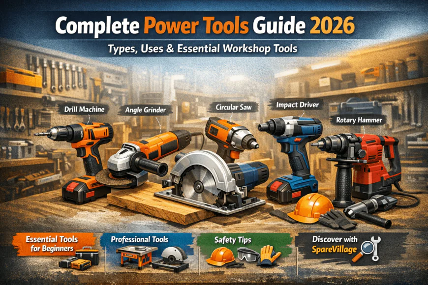 Complete Power Tools Guide 2026: Types, Power Tools List & Professional Tools for Modern Workshops