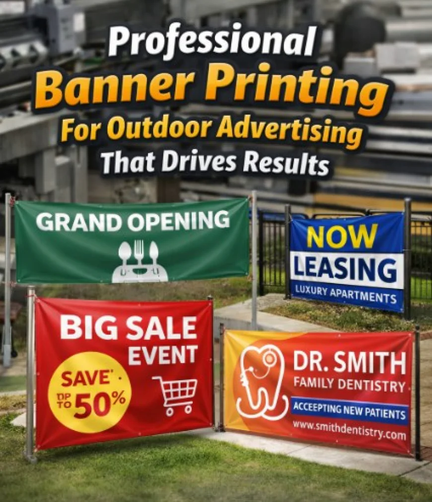 Professional Banner Printing for Outdoor Advertising That Drives Results