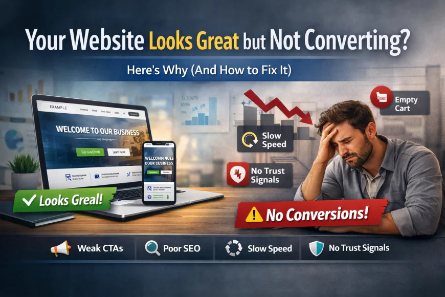Your Website Looks Great but Not Converting? Here’s Why (And How to Fix It)
