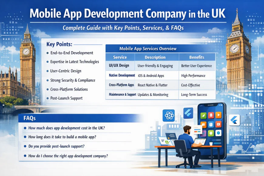 Mobile App Development Company in the UK: Driving Innovation with Cutting-Edge Solutions
