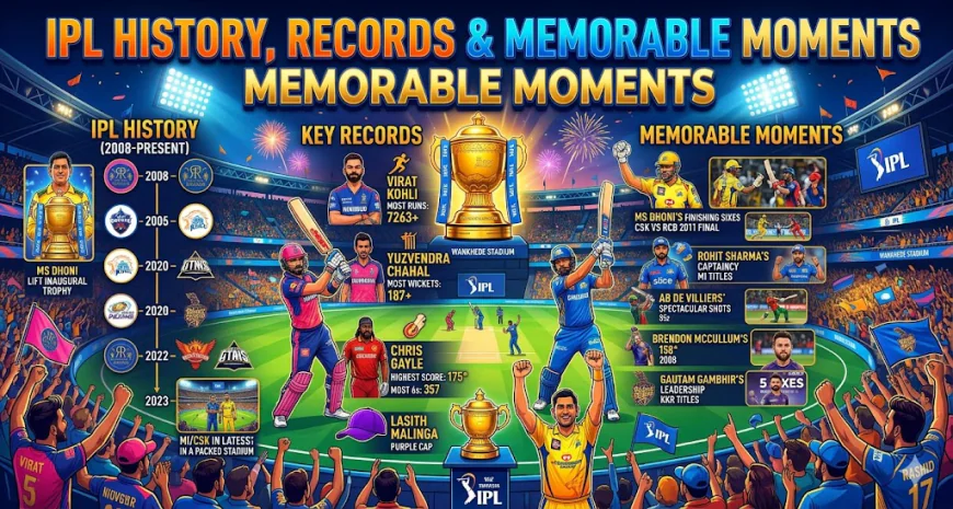IPL History, Records and Memorable Moments List