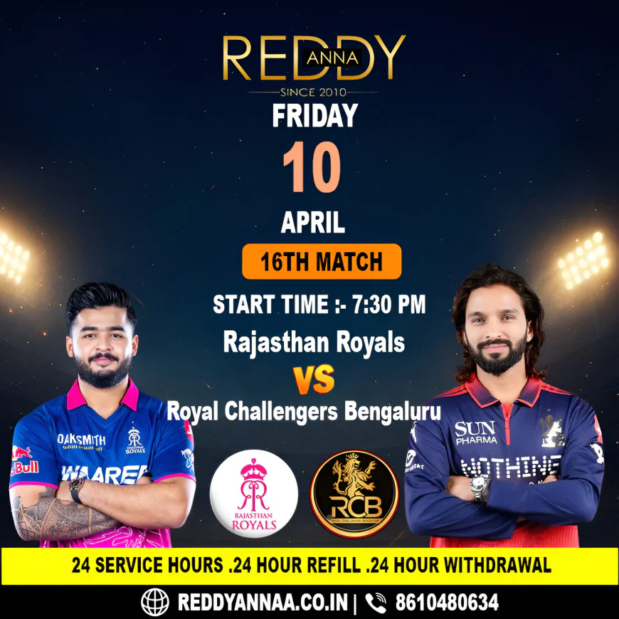 Cricket Fever and Literary Passion: Celebrating Reddy Anna Book ID While Cheering for Rajasthan Royals Against Royal Challengers Bengaluru on April 10th.