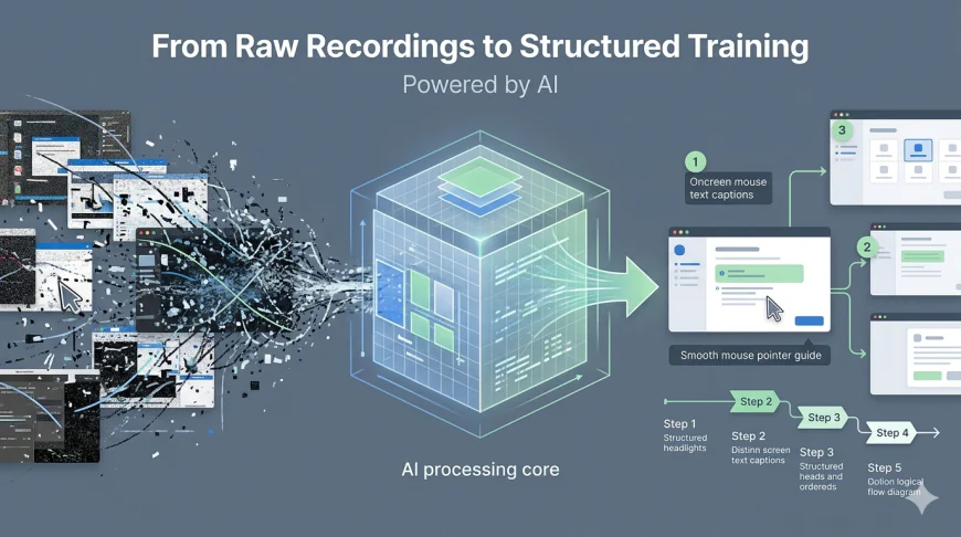 How AI Turns Raw Screen Recordings into Clear, Structured Training Content