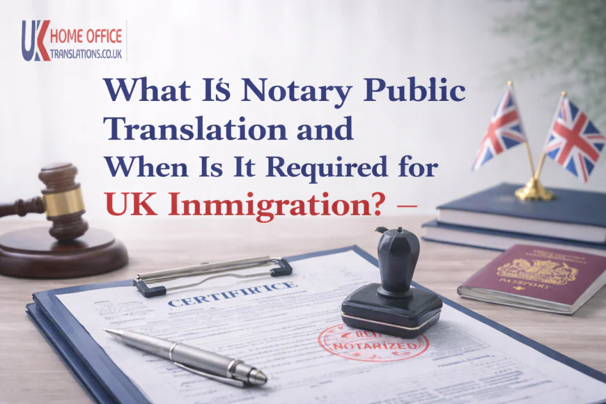 What Is Notary Public Translation and When Is It Required for UK Immigration?