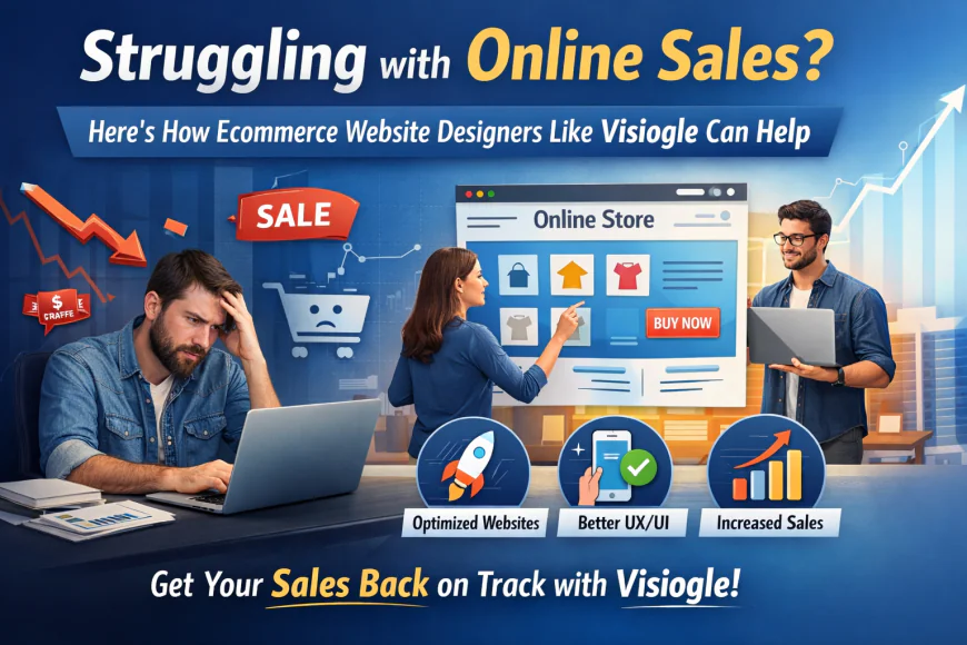 Struggling with Online Sales? Here’s How Ecommerce Website Designers Like Visiogle Can Help