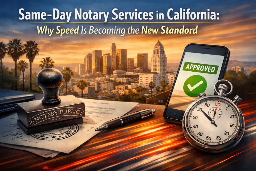 Same-Day Notary Services in California: Why Speed Is Becoming the New Standard