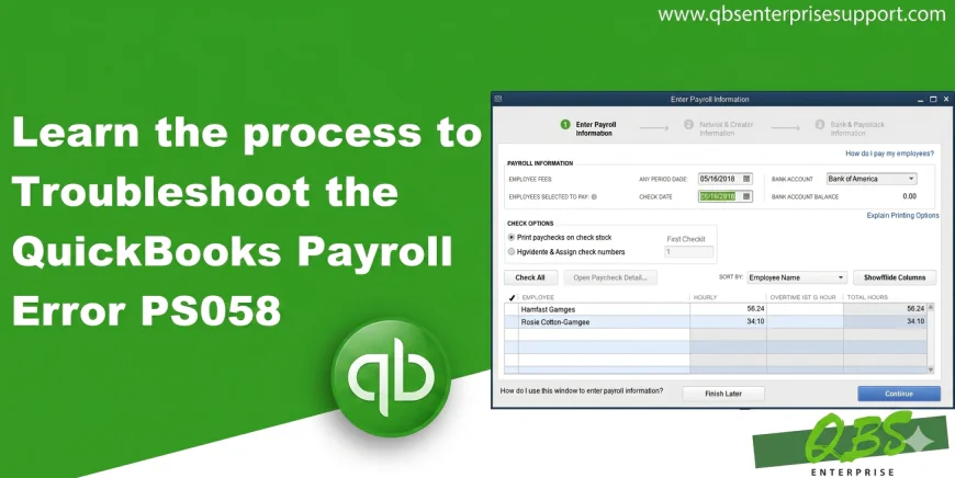 Is QuickBooks Error PS058 Crashing Your System? Here’s the Fix