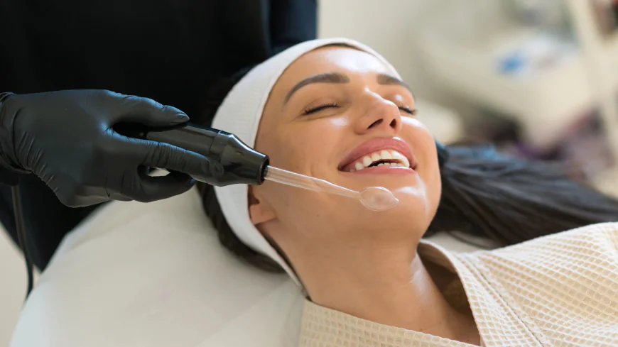 What role does Hrafacial play in skin cleansing?