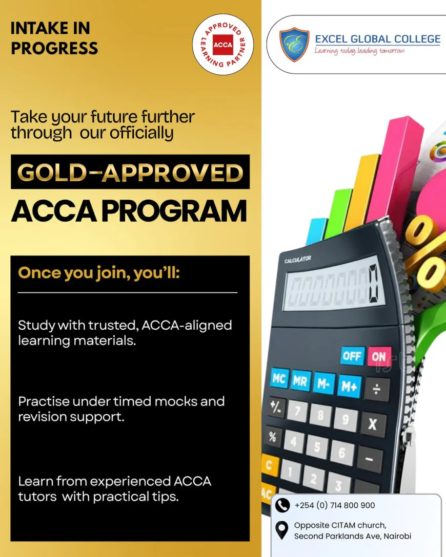 ACCA Courses in Nairobi – Build a Global Accounting Career at Excel Global College