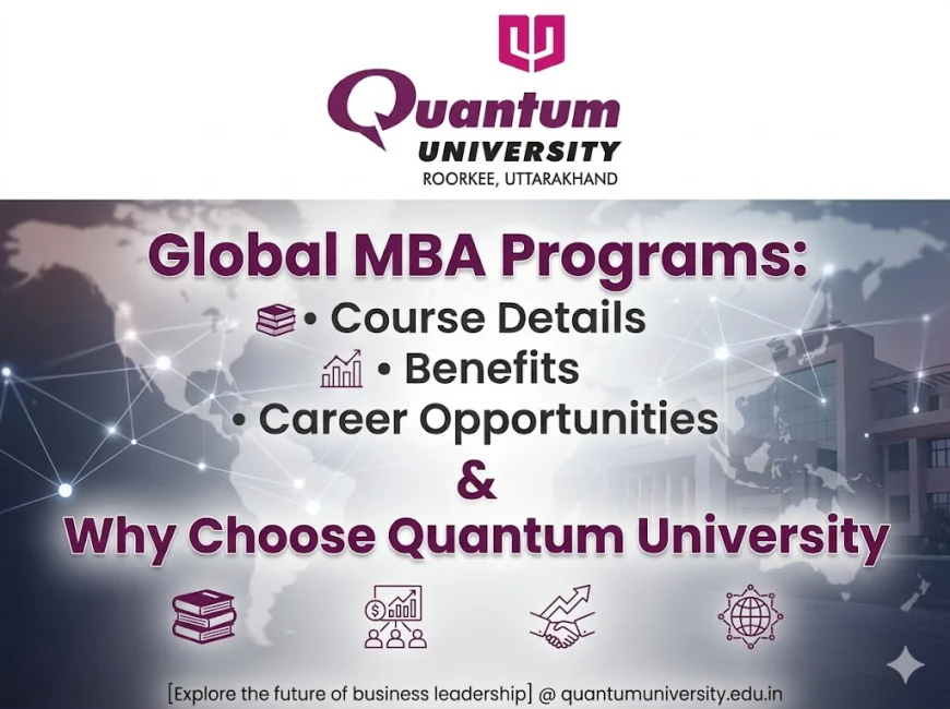 Global MBA Programs: Course Details, Benefits, Career Opportunities & Why Choose Quantum University