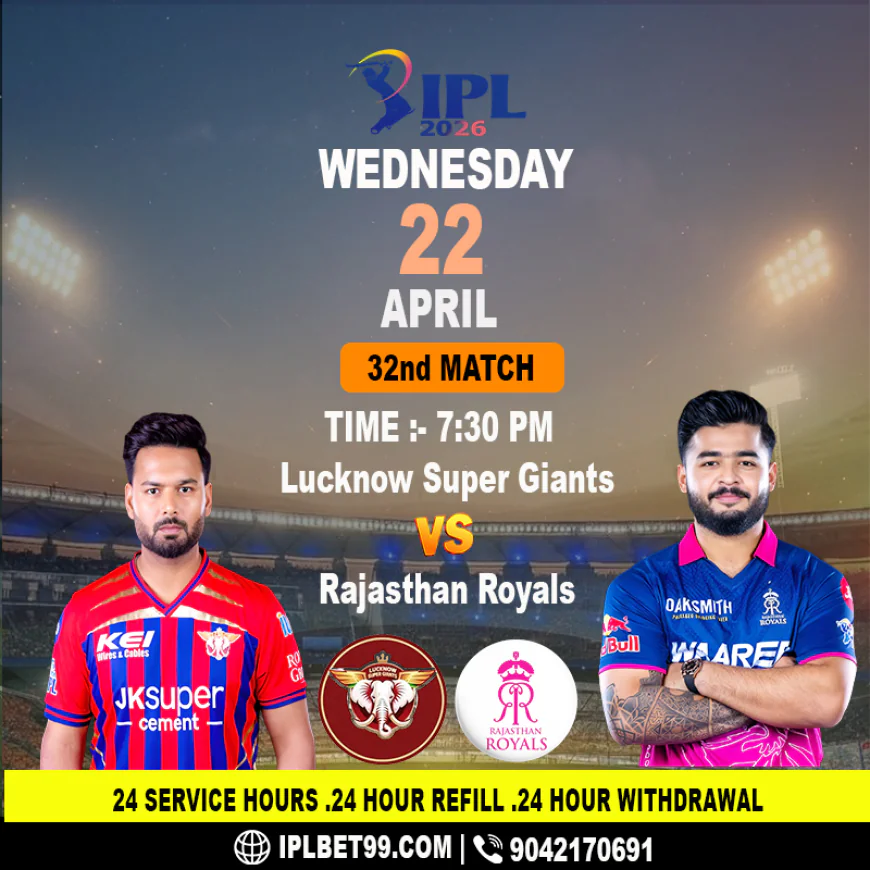 Live updates & 24/7 support for Lucknow Super Giants vs Rajasthan Royals—your ultimate IPL experience!