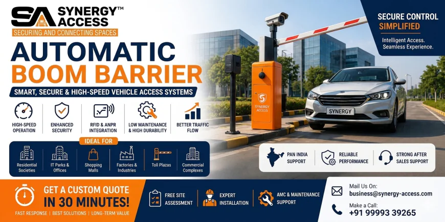 Automatic Boom Barrier Manufacturer in India | Smart Access by Synergy Access