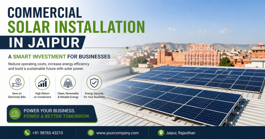 Commercial Solar Installation in Jaipur – A Smart Investment for Businesses