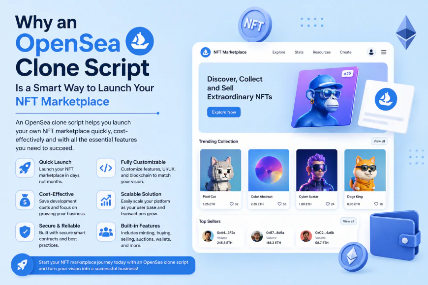 Why an OpenSea Clone Script Is a Smart Way to Launch Your NFT Marketplace