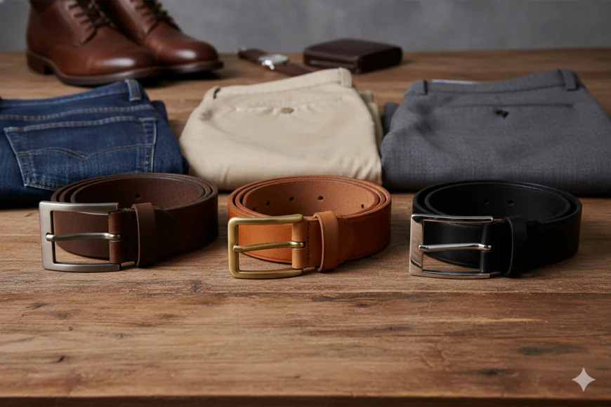 Best Leather Belts For Jeans, Chinos, And Smart Casual Everyday Outfit