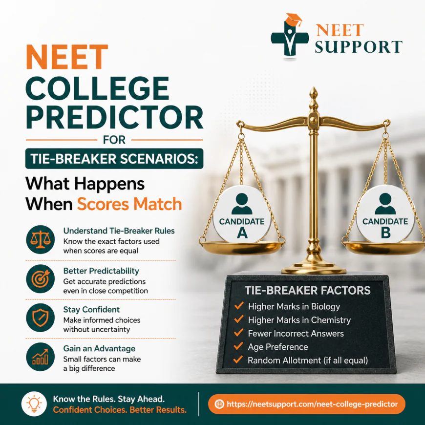 NEET College Predictor for Tie-Breaker Scenarios: What Happens When Scores Match