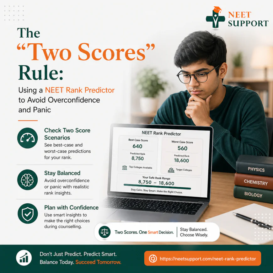 The “Two Scores” Rule: Using a NEET Rank Predictor to Avoid Overconfidence and Panic