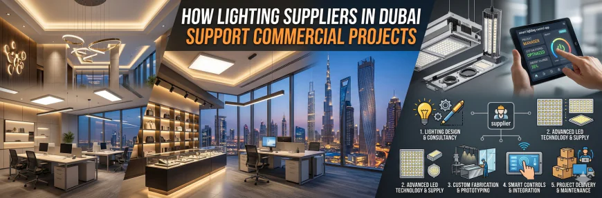 How Lighting Suppliers in Dubai Support Commercial Projects