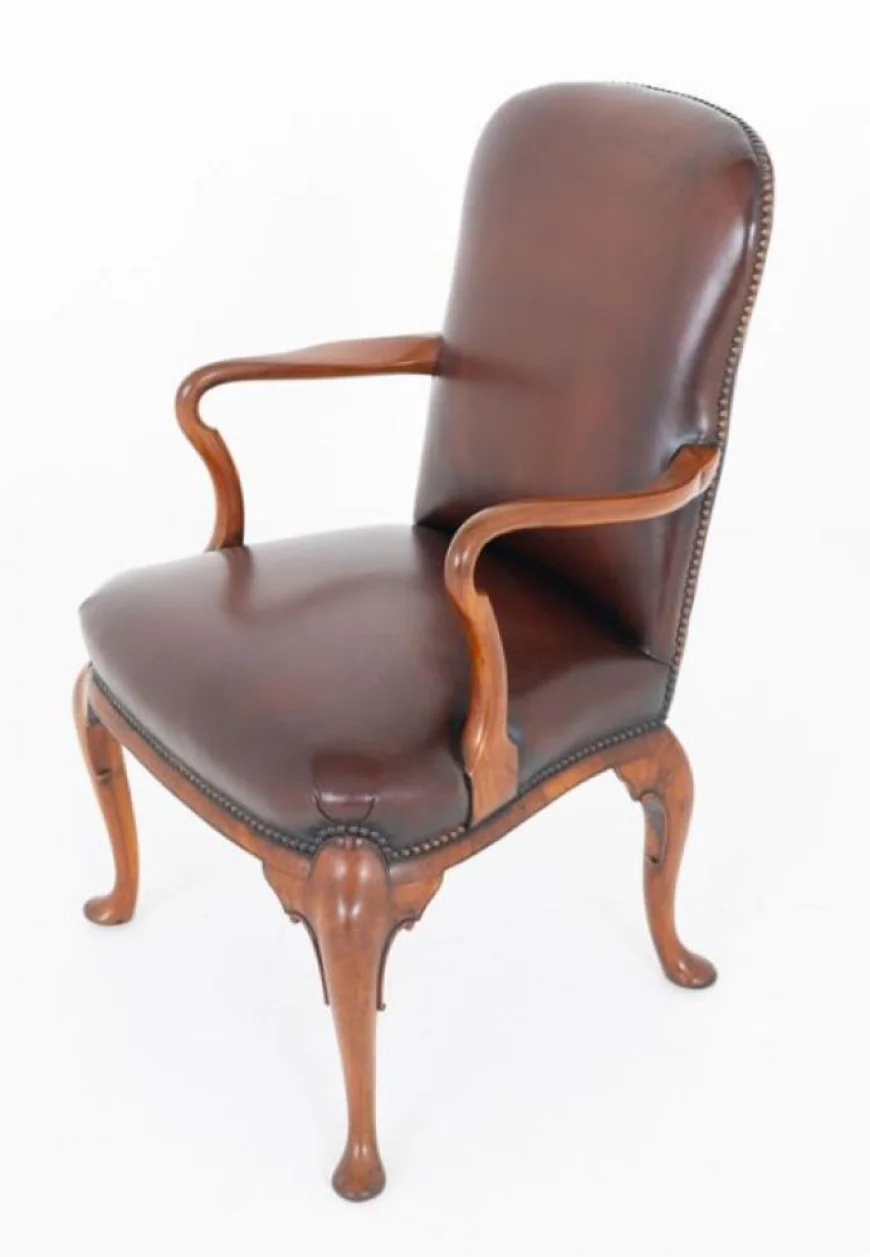Timeless Elegance: Georgian Revival Desk Chair by Canonbury Antiques