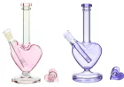 Heart & BM Design Bongs: 7mm Thick Glass with Ice Catcher for Canada