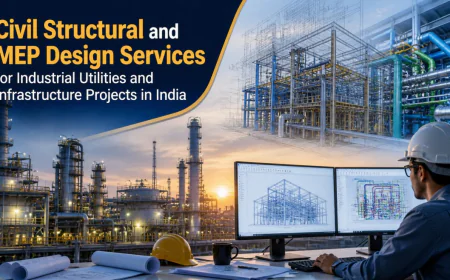 Civil Structural and MEP Design Services for Industrial Utilities and Infrastructure Projects in India