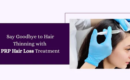 Say Goodbye to Hair Thinning with PRP Hair Loss Treatment