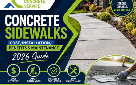 Concrete Sidewalks: Cost, Installation, Benefits & Maintenance (2026 Guide)